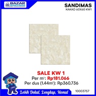 JQ104 Sandimas - Granite Granit Tile Lantai Dinding Kakao 60X60 1.44 M