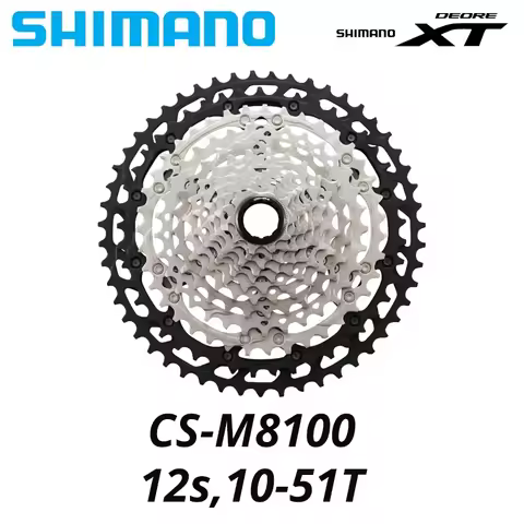 SHIMANO DEORE XT CS M8100 M8200 12Speed 10-51T 45T MTB Mountain Bike Bicycle Micro Spline Cassette S