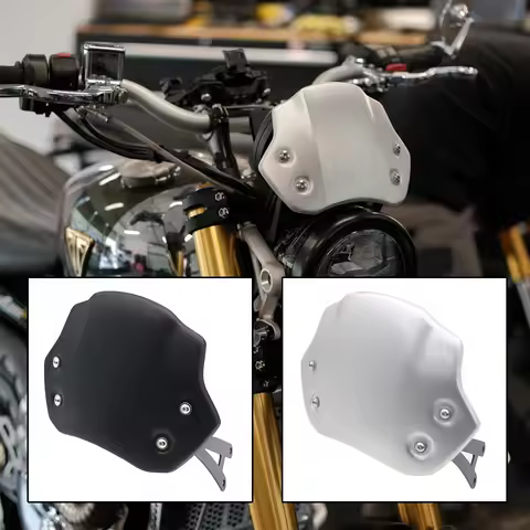 Motorcycle Windshield For Scrambler400X Scrambler400 X 2024 2025 Aluminum Wind Deflector Windscreen 