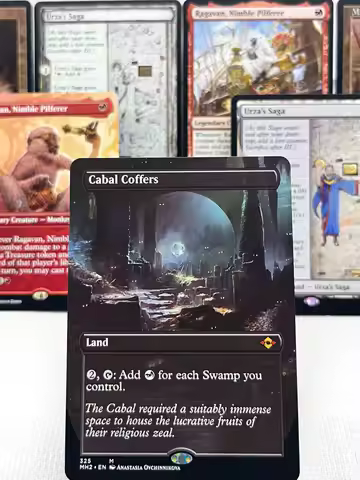 BLB BLC MH 2 OTJ HOLO7-002 Tcg proxy magical cards home play Three Tree City fetch lands Cabal Coffe