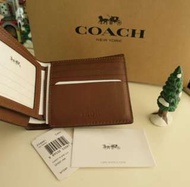 即日交收 男 現貨 Coach 男裝 相位 男 真皮 生日禮物 現貨 銀包 錢包  Wallet 男朋友 父親節 情人節 Valentine's 有相位