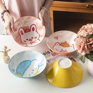 Painting Cute Cute Cute Pet Cartoon Tableware Hat Bowl Noodle Bowl Ramen Bowl Tall Bowl Household La