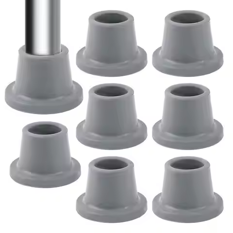 Shower Chair Leg Tips 8pcs Rubber Feet For Bathtub Chair Shower Chair Replacement Feet Anti-slip Suc