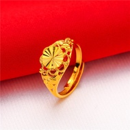 FC💕 เครื่องประดับ ทองเหมือนแท้ แหวนทองสแตนเลส แหวนเกลี้ยง แหวนแฟชั่น สีทอง แหวนสแตนเลส ผิวเงาสวย ดีไซน์แบบเรียบง่าย ไม่ลอก ไม่ดำ แหวน แหวนทองปลอม แหวนหุ้มทอง สามารถปรับขนาดเองได้