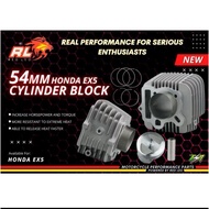 RED LEO RACING 23/26 24/27 24/28 HEAD FOR EX5 WAVE 100 AND BLOCK 54MM  FOR EX5 CLASS 1