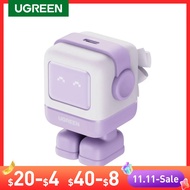 [ขายใหม่] UGREEN หุ่นยนต์ออกแบบ30วัตต์ GaN ชาร์จ PD ชาร์จอย่างรวดเร็ว PPS PD3.0สำหรับ  15 14ค่าใช้จ่ายได้อย่างรวดเร็วสำหรับ Xiaomi ซัมซุงแท็บเล็ต