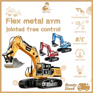 🔥Ready Stock🔥Alloy Rechargeable Excavator Truck Car Control Construction Toys Mainan Jengkaut Mainan