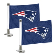 FANMATS NFL Unisex-Adult Ambassador Car Flags - 2 Pack Mini Auto Flags, 4in X 6in