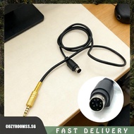 [cozyroomss.sg] Radio Audio PTT Adapter Cable Mini DIN 6 Pin To 3.5mm TRRS Audio PTT Wire Mini DIN 6