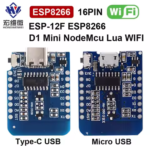 Type-C Micro USB D1 Mini NodeMcu ESP8266 ESP-12F Mini NodeMCU Lua 4M Bytes WiFi Module Wireless WiFi