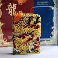 ZIPPO JACKET CHINESE DRAGON 5 SISI GOLD PLATE LIMITED JAPAN - GHOSTORE7