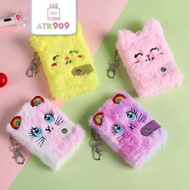 ATK909 MAGICA Children's Notebook with Fur Cover, Imported Unicorn Notebook 2H21