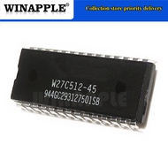 10pcs/lot W27C512-45Z W27E512-12 DIP28 W27C512-45 W27C512 64K X 8 ELECTRICALLY ERASABLE EPROM IC In 