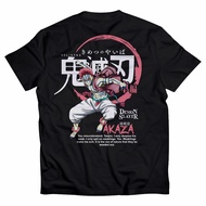 AKAZA DEMON SLAYER 0018 - Anime T-Shirt - Anime T-Shirt - Cotton Combed Unisex Streetwear Oversize T