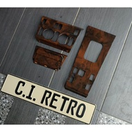 NEW W124 WALNUT BURLWOOD WOOD PANEL CENTER CONSOLE SET AC SWITCH ASHTRAY POWER WINDOW SWITCH PANEL M