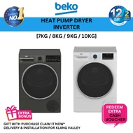 Beko Dryer Heat Pump 7kg 8KG 9KG 10KG Inverter Dryer DPS7405XW3 (KL/Selangor Delivery Only)