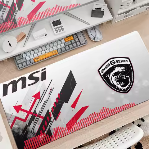 Home Office Washable PC Gamer Keyboard Mat MSI Logo Large Non-slip Rubber Mouse Pad XXL Laptop Desk 