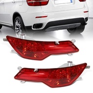 Car Rear Bumper Fog Lamp Reflector For BMW X6 E71 E72 2008 2009 2010 Reflective Strips Stop Light 63