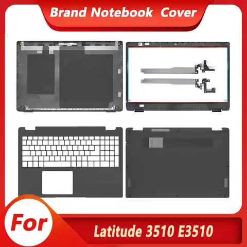 New For Latitude E3510 3510 LCD Screen Back Cover Front Bezel Hinges Palmrest Upper Top Case Bottom 
