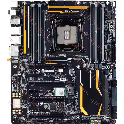 FOR GIGABYTE GA-X99-UD5 Wifi LGA 2011-V3 64GB Motherboard Tested OK.