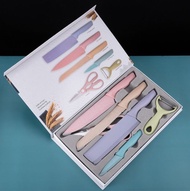 TERBARU NA - kitchen knife set 6in1 - pisau set 6in1 - knife set