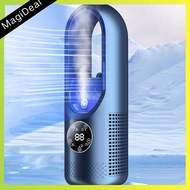 MagiDeal Desktop Bladeless Fan Air Cooling Fan Portable USB Cooler Fan Air Conditioner for Traveling Picnic Gift Living Room Birthday