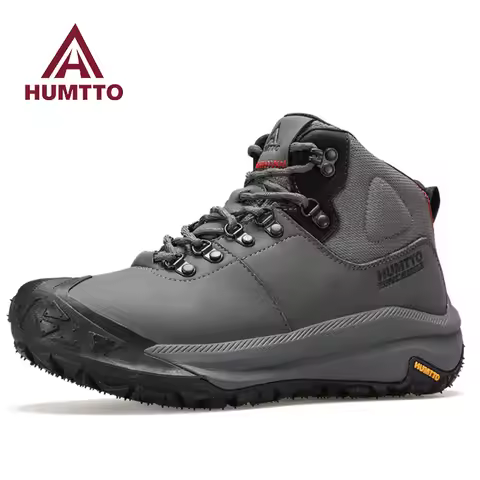 HUMTTO Hiking Shoes Men Waterproof Leather Hunting boots Women Trekking Ankle Snow boots Outdoor Spo