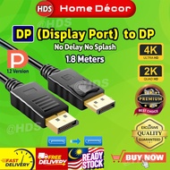 HDR Display Port Cable 4K 144Hz DP to DP Video Cable DP Audio Cable DisplayPort 1.8 meters