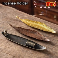 CHIHIRO1HXY3 1Pcs Incense Holder, 22cm Portable Long Leafs Cense, Durable Alloy Incense Stand Medita