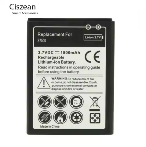 1x 1800mAh Replacement EB464358VU Battery For Samsung Galaxy Y Duos S6102 Galaxy Mini 2 S6500 S6802 