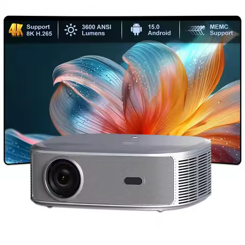 Upgraded HQ11W 3600 ANSI 4K Projector Full HD 1080P Video Movie 5G WiFi LED Smart TV Game Mode Home 