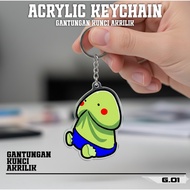 GANTUNGAN Cool Design Acrylic Keychain - Cool Racing Keychain - Peli Keychain