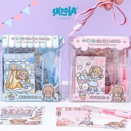 Skoola Stationery Sticker Set Notebook Journal Washi Tape Scrap Sticker Girls Birthday Gift Christmas Hampers - Ame