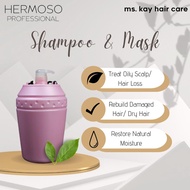 Hermoso Shampoo & Mask 3300ml - Best for split, dry, damaged hair, dandruff & oily - Family first ch