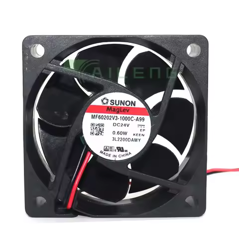 Quiet 60mm 3D Printer Fan MF60202V3-1000C-A99 New For Sunon 6020 24V 6cm Fan Ultra-Quiet Cooling Fan