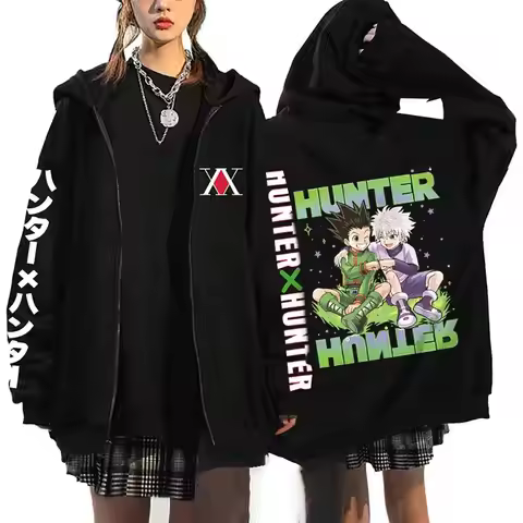 Anime Hunter X Hunter Hoodies Killua Zoldyck Sweatshirts Hisoka Chrollo Cosplay Hoodie Men's Women's