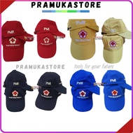 MERAH Pmr Hat Pmi Hat Red Cross Hat Teenagers Red Cross Hat Embroidered