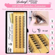 Lvcheryl 10D D+ Curl Eyelash Extension Set Hair Extensions Human Hair Individual Lashes Nesura Eyela