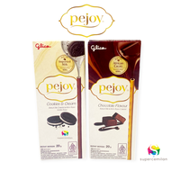 Glico PEJOY Mini Chocolate / Cookies Cream Biskuit 20 Gram