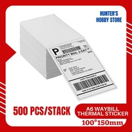 Waybill Sticker A6 100*150 Fold 500pcs Label paper Sticker Barcode Thermal Sticker