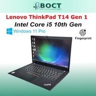 Refurbished Lenovo ThinkPad T14 Gen-1 / Intel Core i5 10th Gen / 14" FHD (1920x1080) touch screen / 