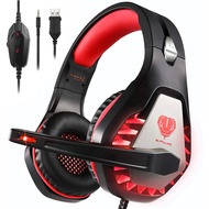 (Box defect-New) Gaming Headset for PS4, Xbox One, Xbox One S, PC, Nintendo Switch, Mac, Laptop, Com