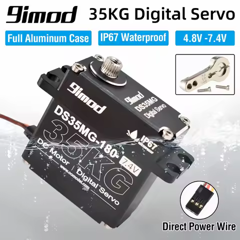 9imod DS35MG 35kg Waterpoof Servo 180°/270° Full Aluminum Case Stainless Steel Gear High Torque for 