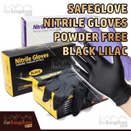 Nitrile Gloves PF Powder Free Black Lilac 100 Gloves