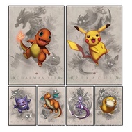 Japanese Anime Pokemon Cartoon Pikachu Gengar Eevee Fantasy Wall Art Poster Print Picture Children's