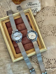 1只優雅而防水的女士手錶,水晶玻璃錶盤,復古而優雅的銀色實心不銹鋼錶帶,適合日常佩戴和裝扮手腕