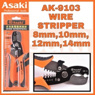 ASAKI JAPAN AK-9103 7" UNIVERSAL WIRE CUTTER AND STRIPPER CABLE CUTTER INSULATION CUTTER TANG POTONG