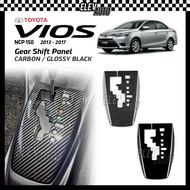 Toyota Vios NCP150 2013 - 2017 Gear Shift Panel Trim Carbon Fiber Black Interior Accessories 2014 20