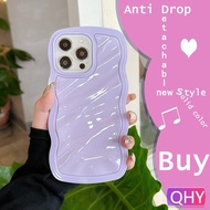 QHY - 2 in 1 Multi color Small hills Wave edge border compatible for iphone case 15 PLUS 11 12 13 14