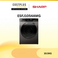 SHARP 10.5kg Pro-Flex 1.5 J-Tech Inverter Front Load Washing Machine ESFJ1054AMG (Grey)